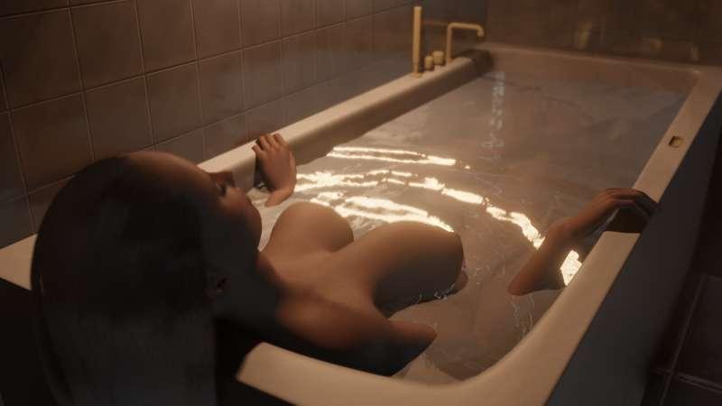 Laurene takes a bath WIP