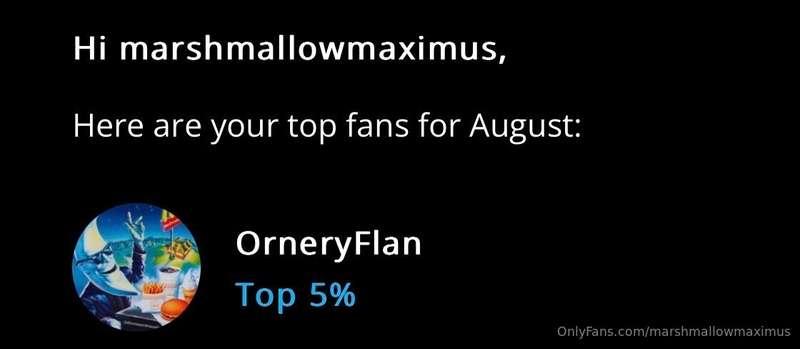 Thank you ever so much @orneryflan for being my top supporte..
