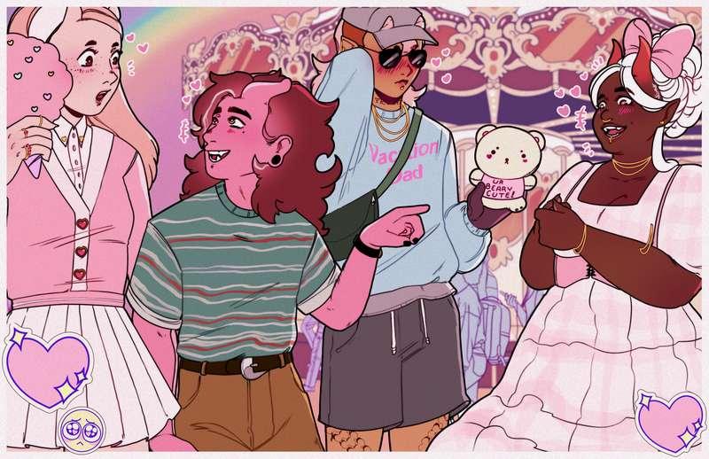 Amusement Park Date! (+ alt collab version!)