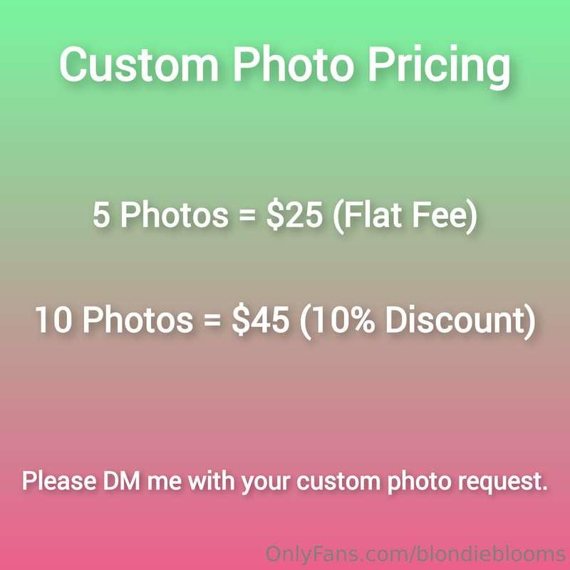 Custom Photo Pricing