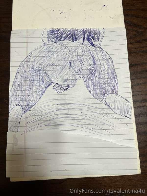 I've never been so turned on from ball point art this fan dr..