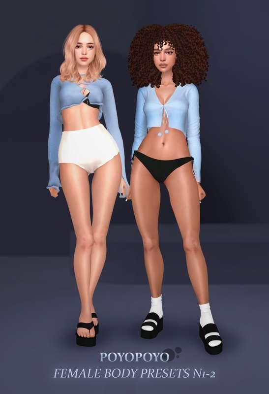 [poyopoyo] Female Body Presets N1-2