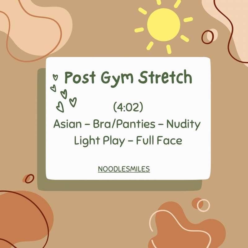 NEW Video!✨
Post Gym Stretch ☀️
(4:02 - Solo, Landscape) *$4..
