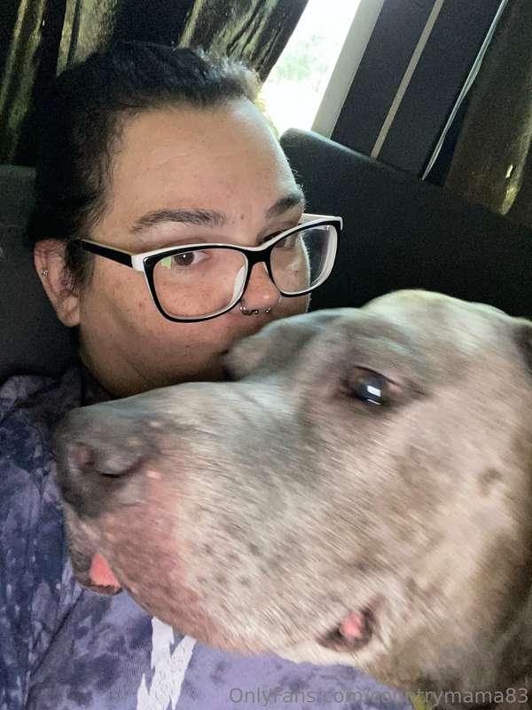 Saturday morning snuggles with my best boy Sarge. Love my pi..