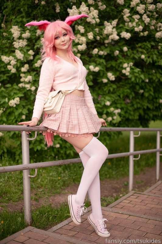 💗The park is so beautiful, do you like the scent of the flowers?  

          : ¨ ·.· ¨ :ㅤㅤㅤ𝅄　　　 ﾟ　　⊹
⠀            `· .⠀ϧ᱖⠀#cosplay #nsfw #anime #egirl #sexy #tights #stockings #booty #tits #fetish #anime #gamer
