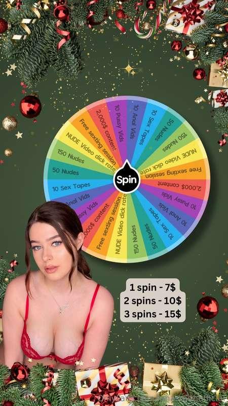 🎄🎄 CHRISTMAS WHEEL 🎄🎄Try your luck babe :* 