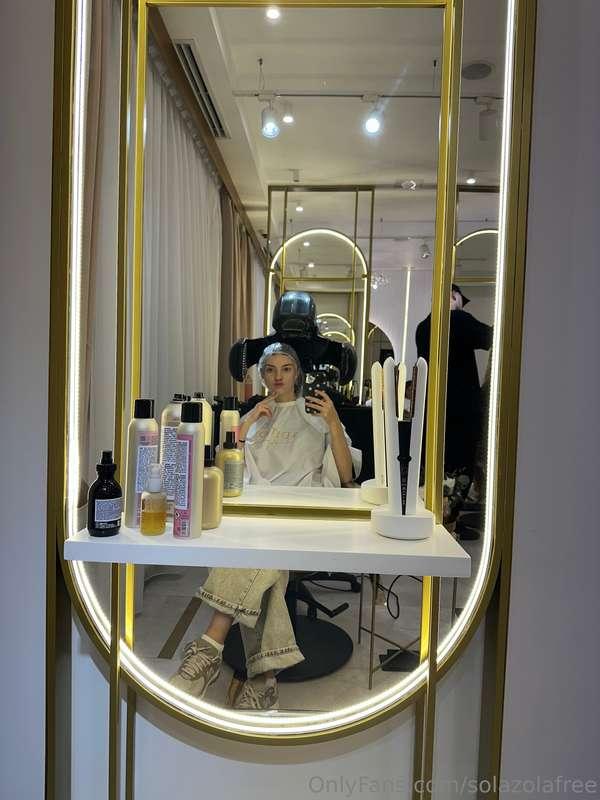 Self-care time ✨ New hair, new energy! 💇‍♀️💛 Ready to shine ..