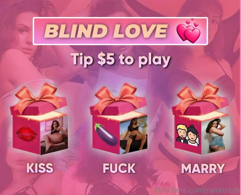 BLIND LOVETIP only 5$ and maybe you'll win something really ..