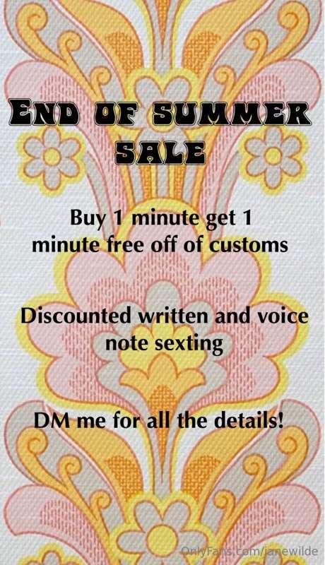 🍒END OF SUMMER SALE💦 you know i love to spoil you 😏 so i'm o..