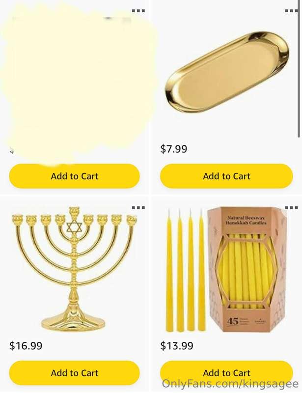 Reposting, but if someone gets me a menorah for the holidays..
