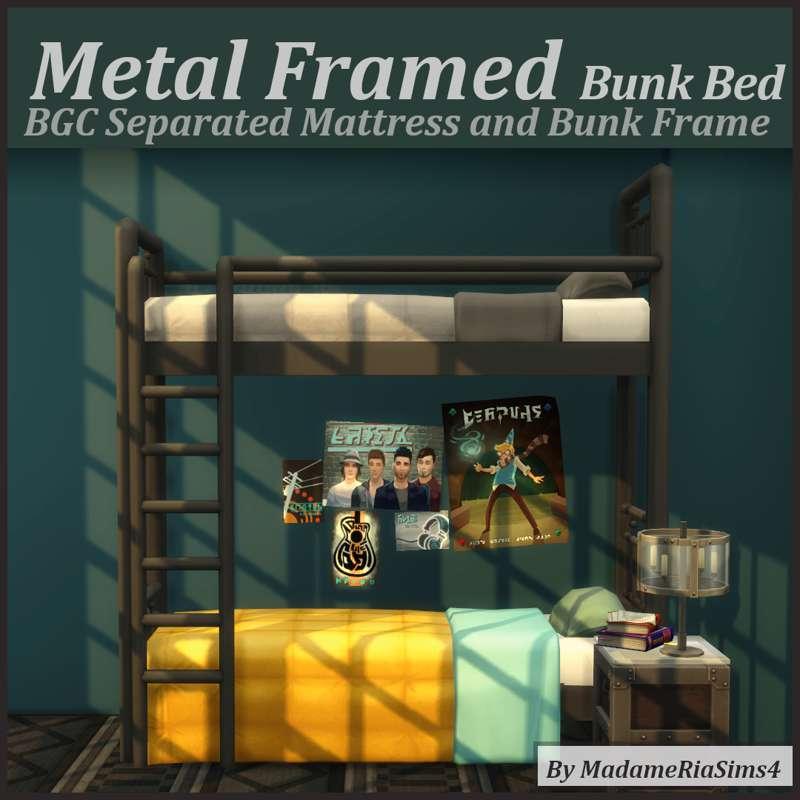 Metal Framed Bunk Bed (Separated)
