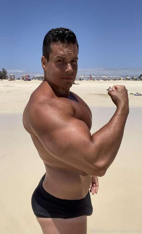 Feel my biceps