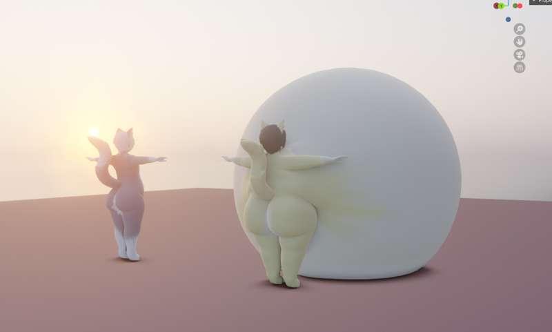 Giga mega extreme belly inflation Shapekey