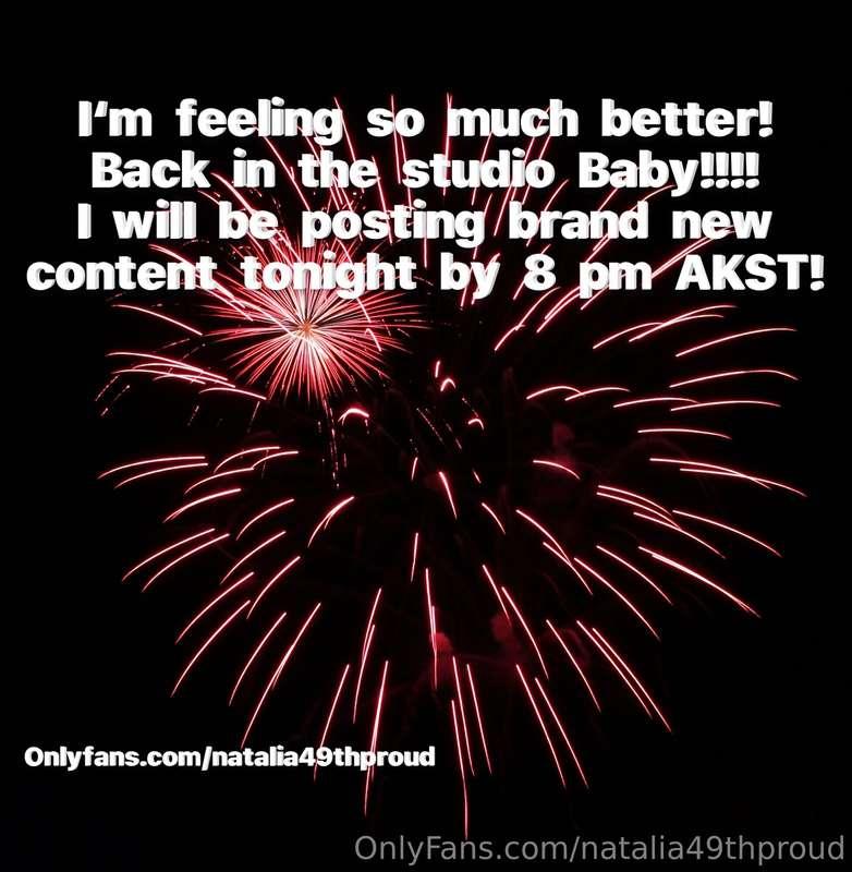 I am really excited to be back in the studio and cannot wait..