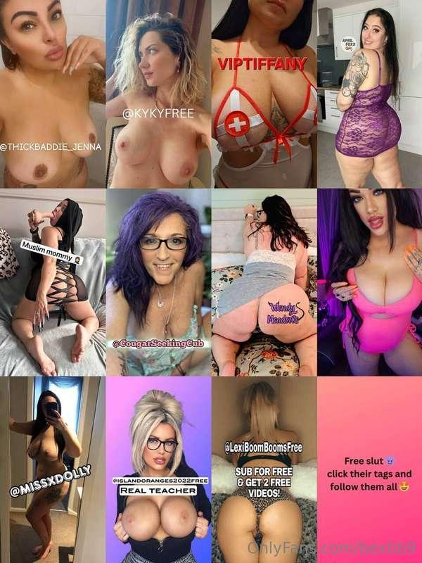 FREE hot sluts ready to drain you🔥follow them all 🥵👇🏼@THICKB..
