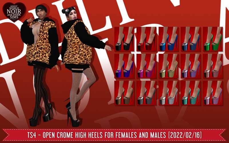 TS4 - Open Crome High Heels [2022/02/16]