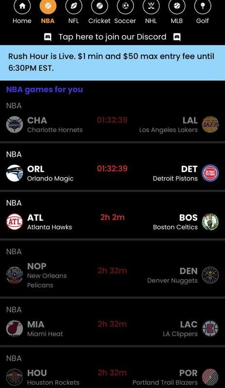 Sportsbattle $50 Max for one hour 