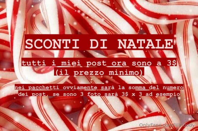 ❤️🎄 SCONTI DI NATALE 🎄❤️
su tutti i post pubblicati fino ad ..