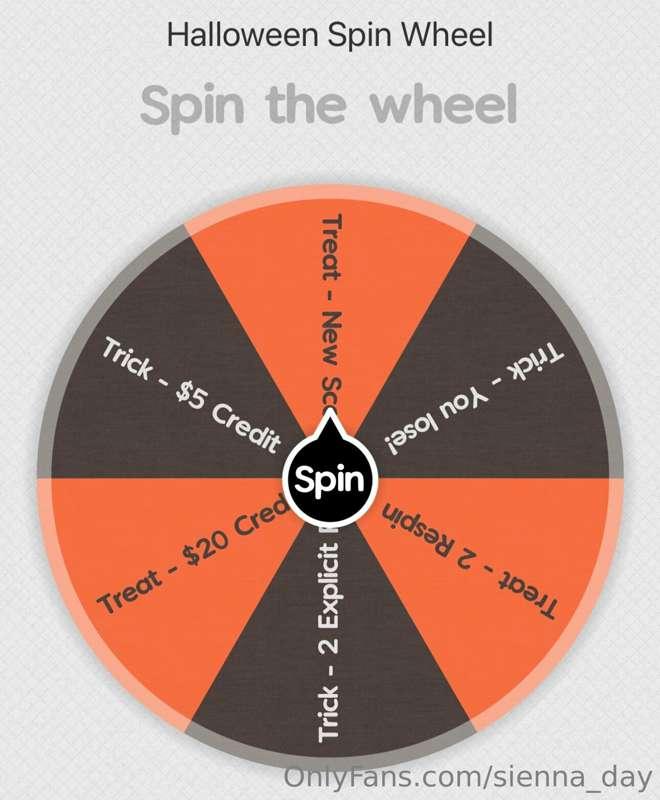 🎃Happy Halloween🎃 

A special spin wheel for Halloween, are ..