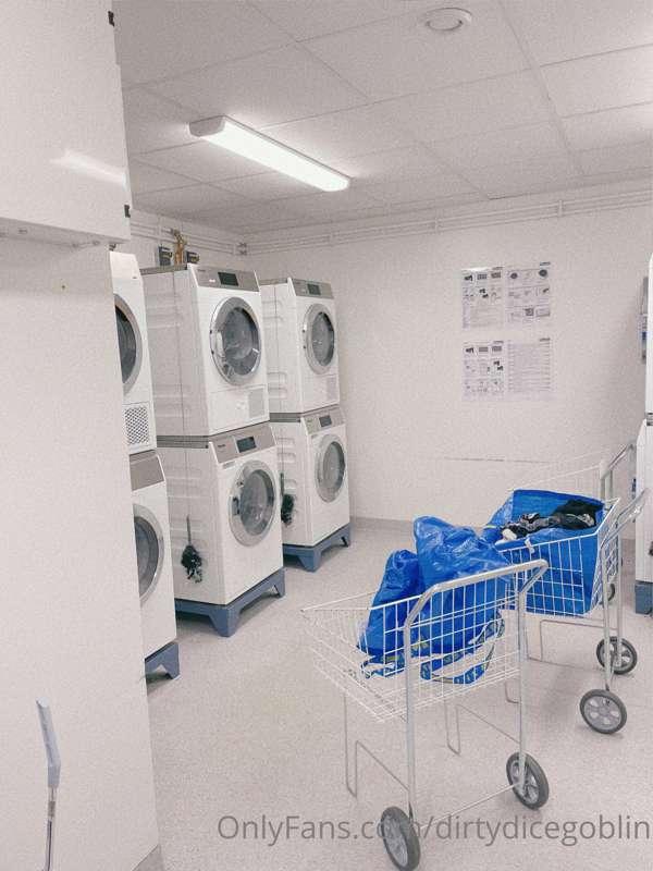 Fuck I got so horny just now.

We have a communal laundry ro..