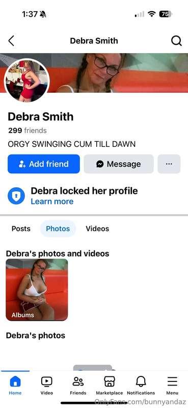 Side note…..If anyone knows “Debra Smith” please know she is..