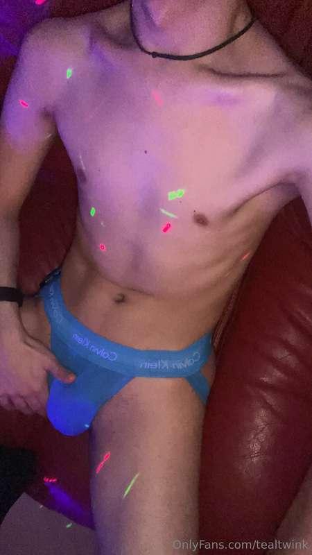 I borrowed my friends jockstrap at a chill in berlin hehe