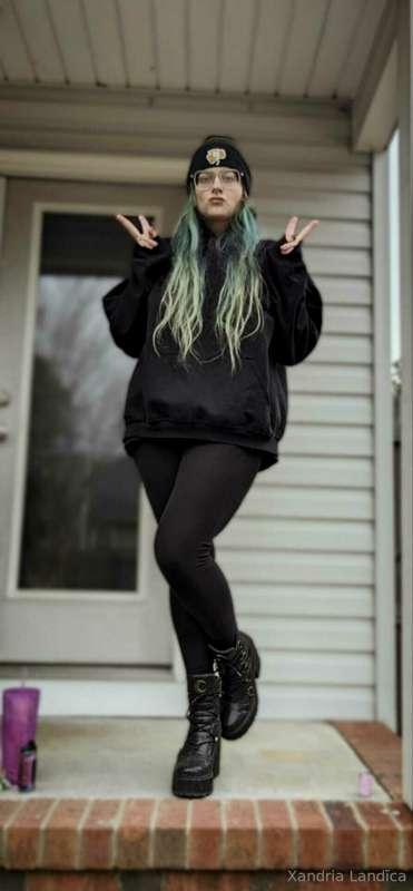 This is me when I went out today and me when I got home, wou..