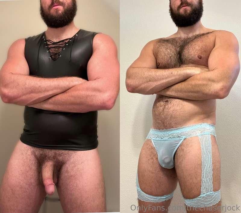 Leather or Lace?

#gayjock #chaser #hairy #hairyjock #hairyg..