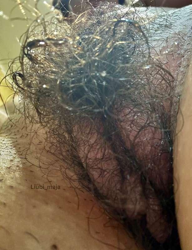 Meaty and hairy big pussy today 😈