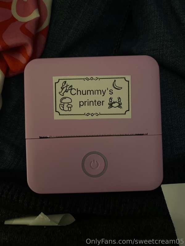 Got a new printer! All the more convenient for making shippi..