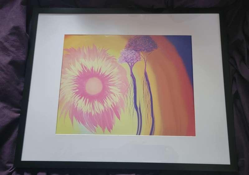 Framed print of one of my digital art pieces. 
Love it!