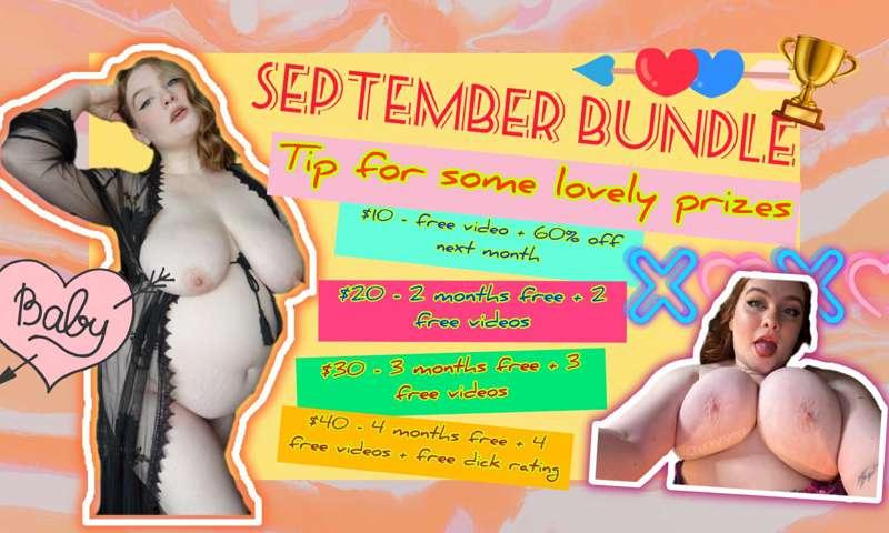 # SEPTEMBER BUNDLE OFFER 💸

*Tip below for all the fancy pri..