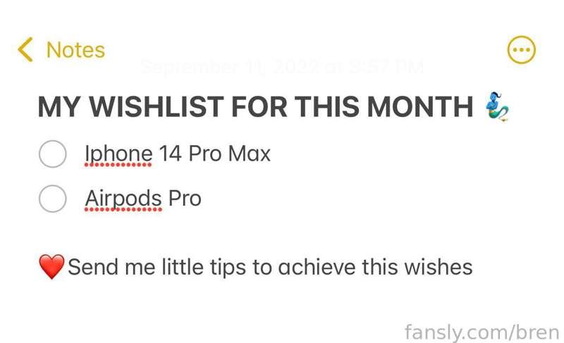 My wishlist 🤩 i hope you help by sending tips ❤️

I will send personal custom videos for every tip 🍆🍑😈🍩