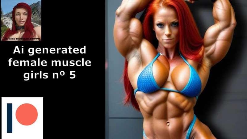 Ai generated female muscle girls nº5