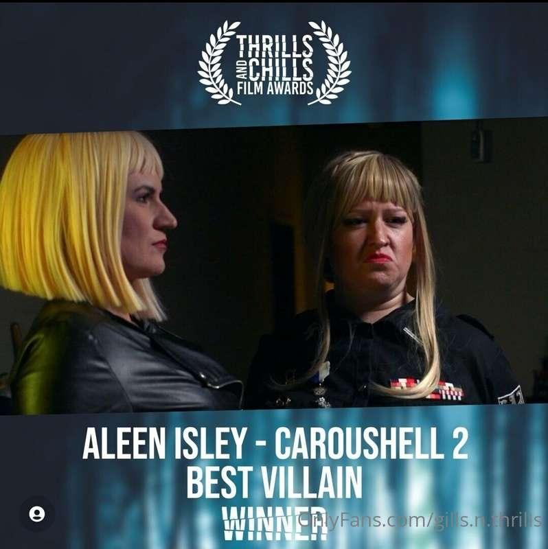 I won! Awesome! My first film award that was based on my per..