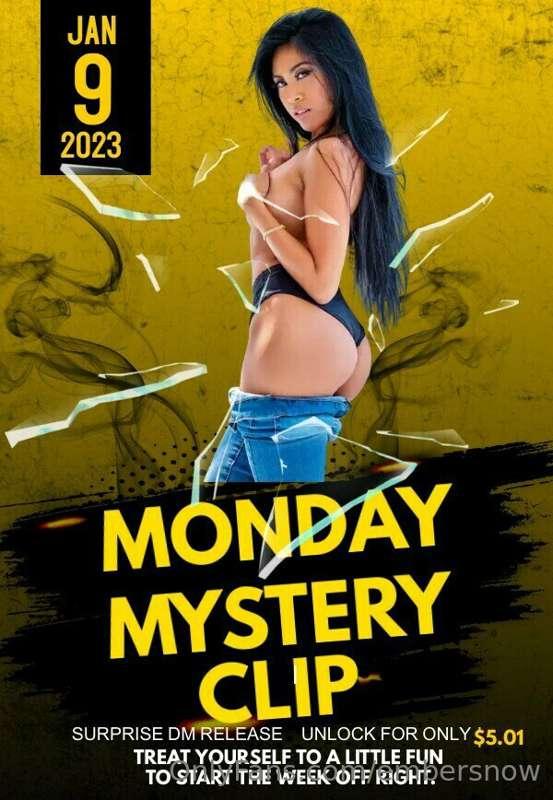 It's Monday Mystery Clip day!! Today's mystery clip will be ..