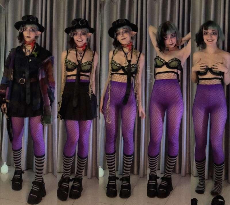freaky on-off💕

#fyp #onoff #freak #enby #nonbinary #outfit #cosplay #artist #clown #clowngirl
