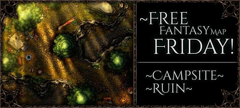 {Free Fantasy Map Friday: Campsite Ruin!!}