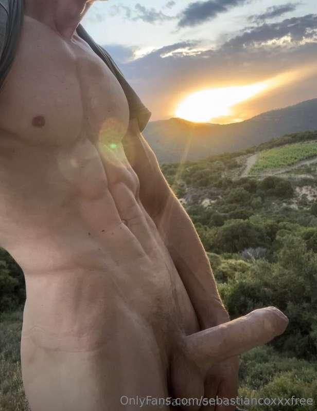 Wanna suck me with a sunset view?
