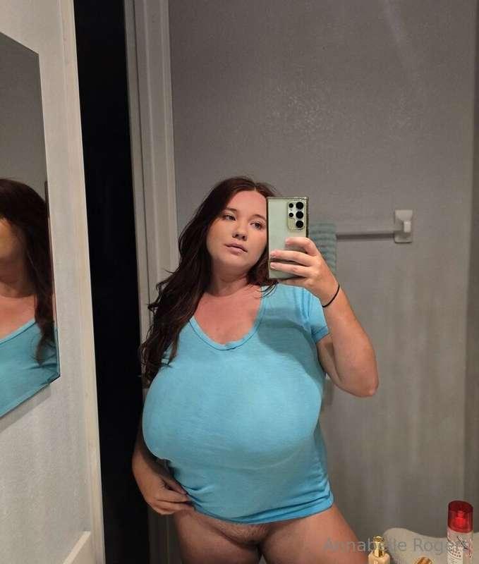 Nothing but my T-shirt on