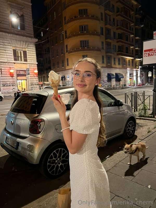 What could be better than walking around Italy with gelato i..