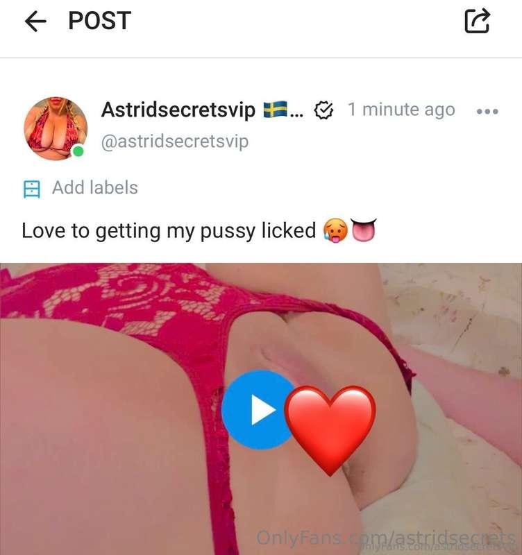 Follow my other account @astridsecretsvip for a movie when I..