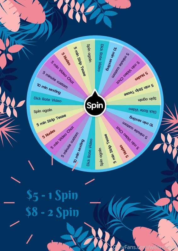 Tip for 1 spin only $5 ! I’ll send you a video of where the ..