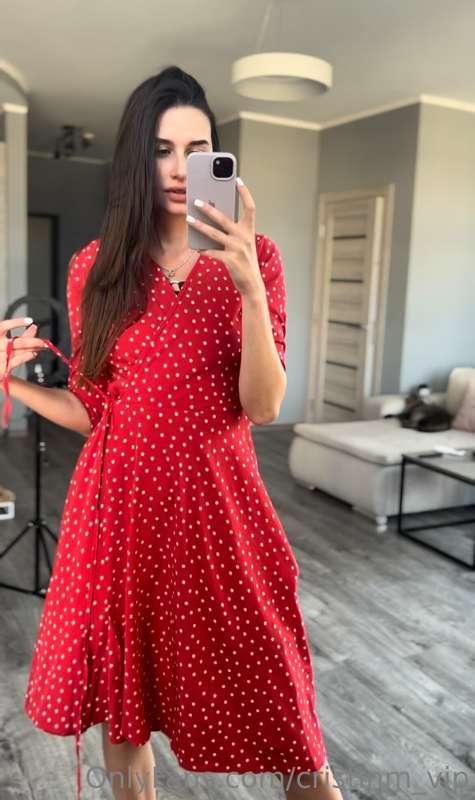 You never know what might be hiding under a cute girl's dres..