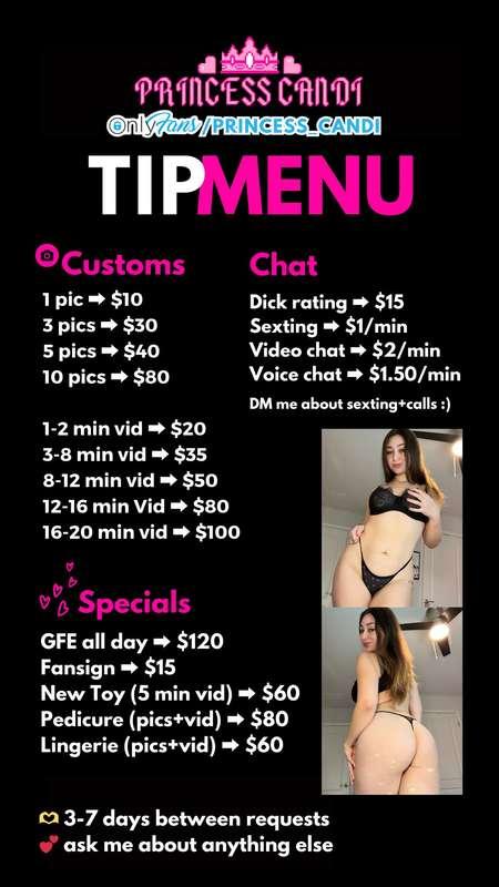 Updated TIP MENU :)
