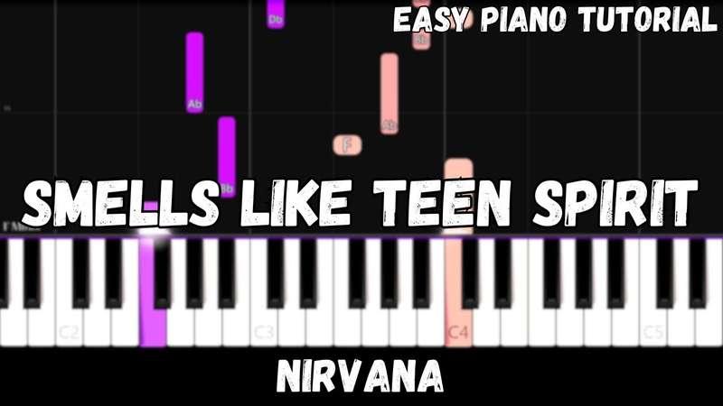 Easy MIDI - Nirvana - Smells Like Teen Spirit (Atlantic Notes Arrangement + Tempo + Colors + Key)