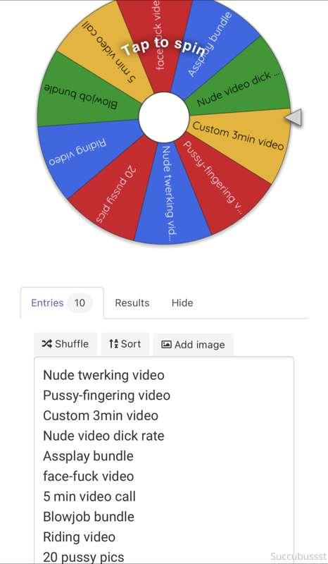 🚨 ***Wanna play a game daddy?*** 🎡
**SPIN-THE-WHEEL: EVERY S..