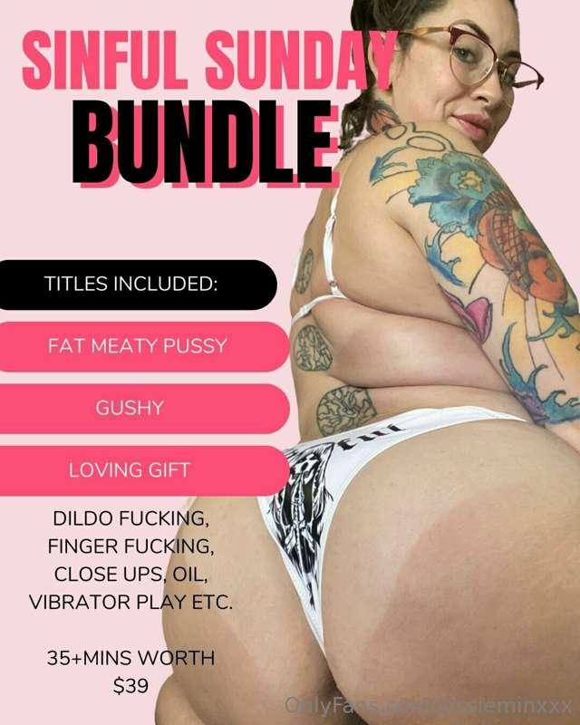 😈𝗦𝗜𝗡𝗙𝗨𝗟 𝗦𝗨𝗡𝗗𝗔𝗬😈
3 VIDEOS WORTH OVER $35
⚠️𝐎𝐕𝐄𝐑 𝐇𝐀𝐋𝐅 𝐎𝐅𝐅 - 𝐋𝐈..