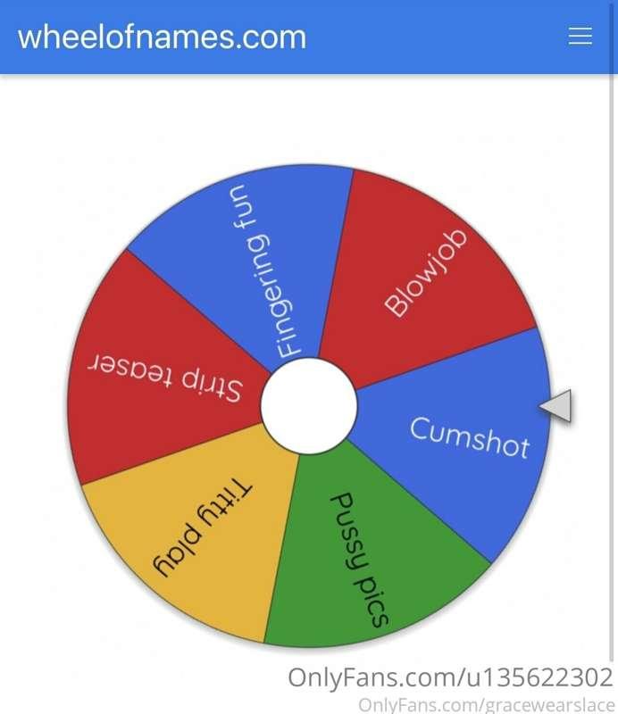 Wheel of naughty fun! I love doing these you guys WIN SOME G..