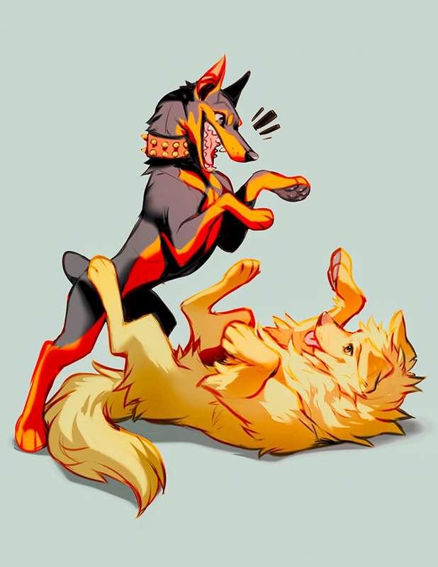 .PSD COLORED SKETCH - Good Dogs
